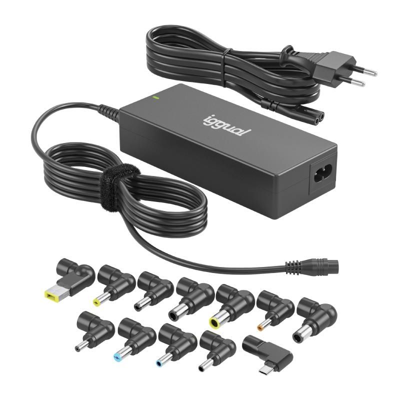 Cargador universal automático iggual CUA-C-12T-90W 90W