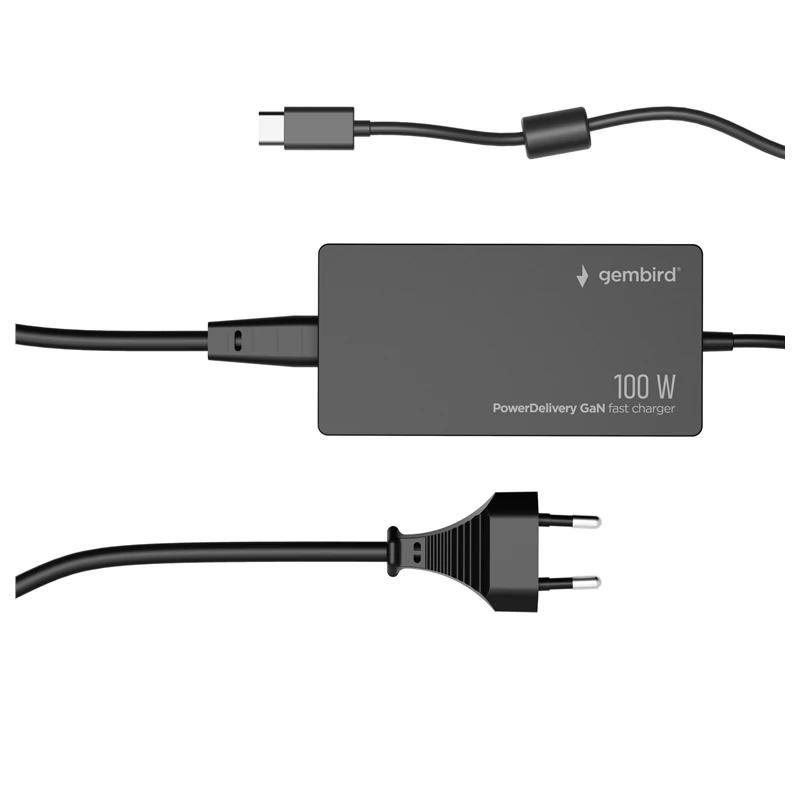 Chargeur ou adaptateur secteur GEMBIRD Rápido USB-C GaN P.Delivery 100W