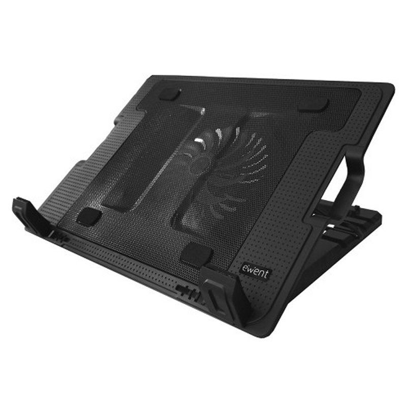 Support de refroidissement pour ordinateur portable Ewent EW1258 Soporte Ventilador Portatil 17"+2 USB