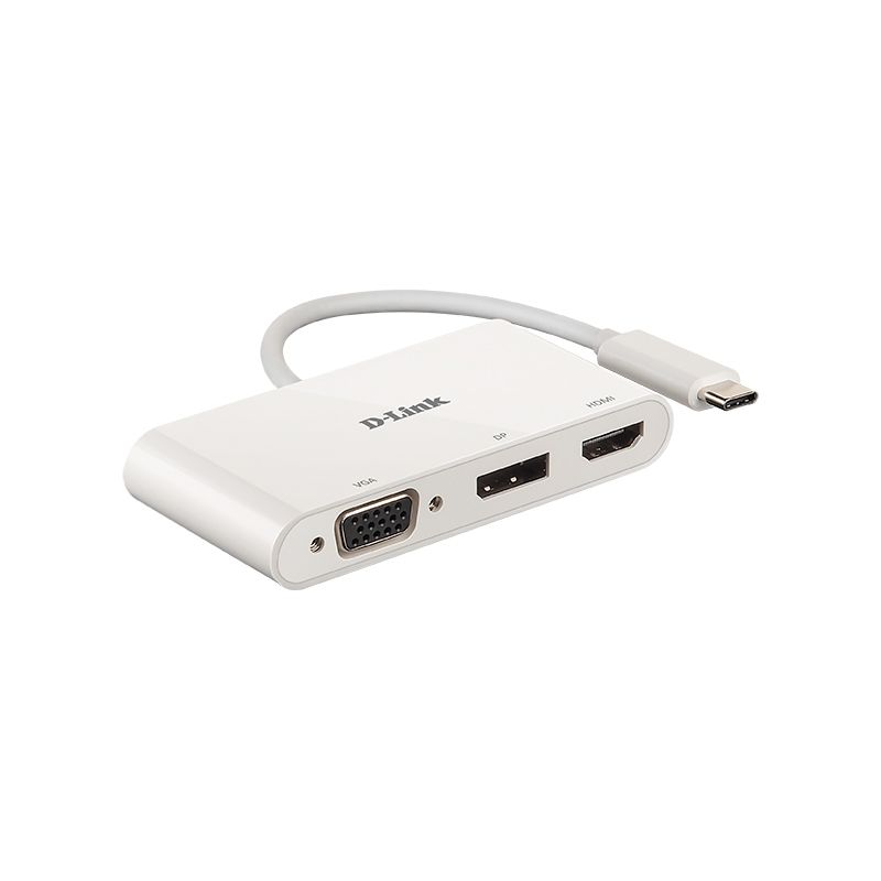 Hub USB D-Link DUB-V310 Hub USB-C 3 en 1 HDMI/DP/VGA