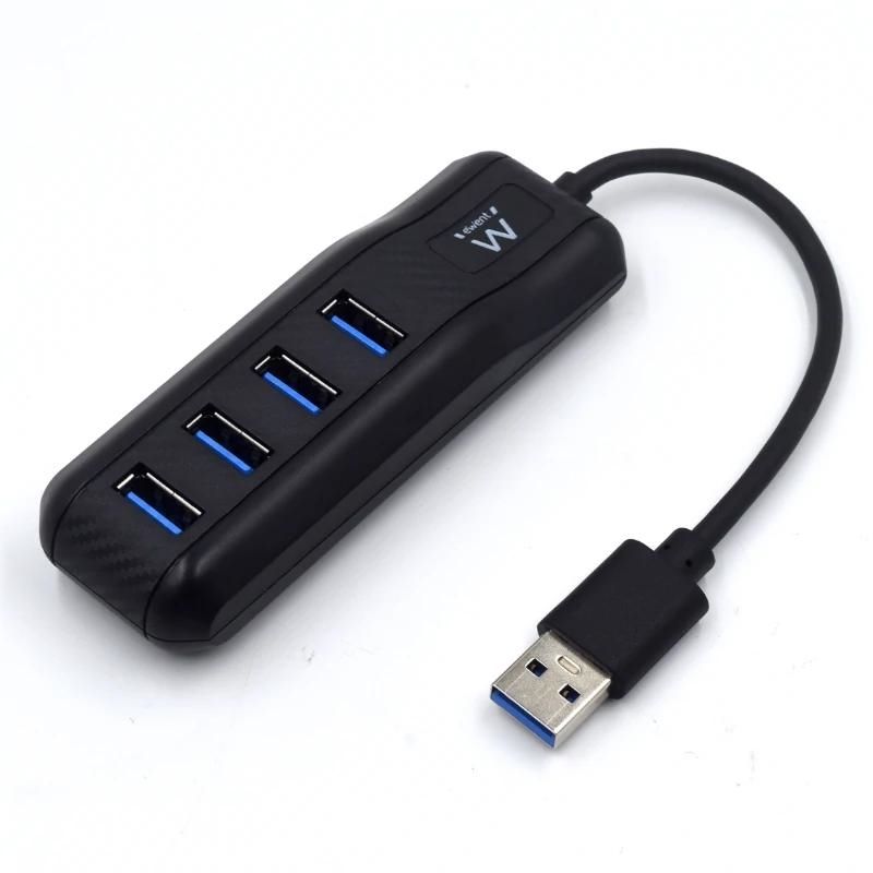 Hub USB Ewent EW1138 4 ports USB 3.1 Gen1 noir