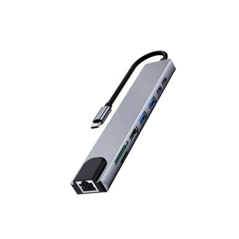Station d'accueil USB-C Ewent EW1146 8 en 1 HDMI 4K