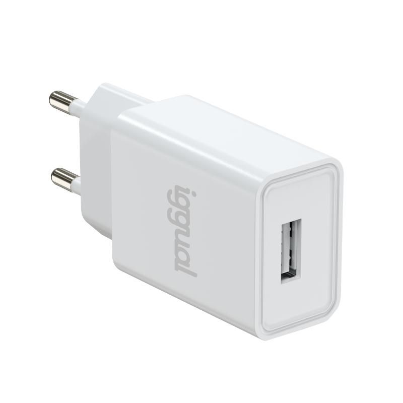 Cargador de pared iggual IGG316924 1xUSB-A 10W blanco
