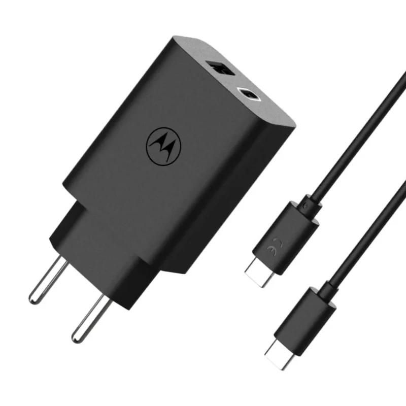 Cargador Motorola SJMC502 50W USB-C y USB-A negro