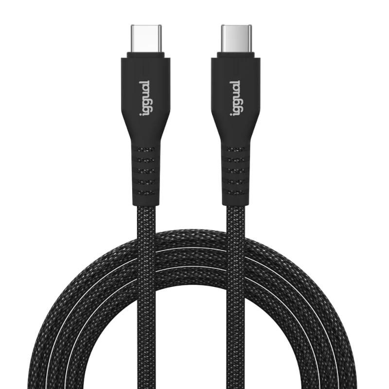Cable USB-C a USB-C iggual IGG319765 60W 1 m negro