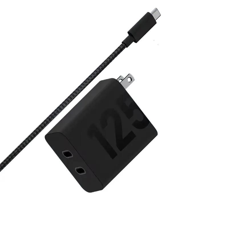 Cargador de pared Motorola SJMCD1252 125 W 2 USB-C negro
