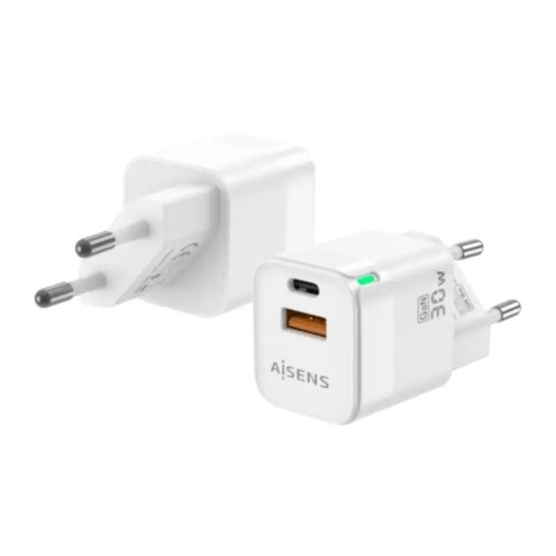 Carregador GaN Aisens A110-0924 30W USB-C PD3.0 i USB-A