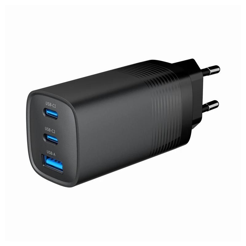 Chargeur ou adaptateur secteur GEMBIRD rápido USB PDGaN 3 puertos 67 W