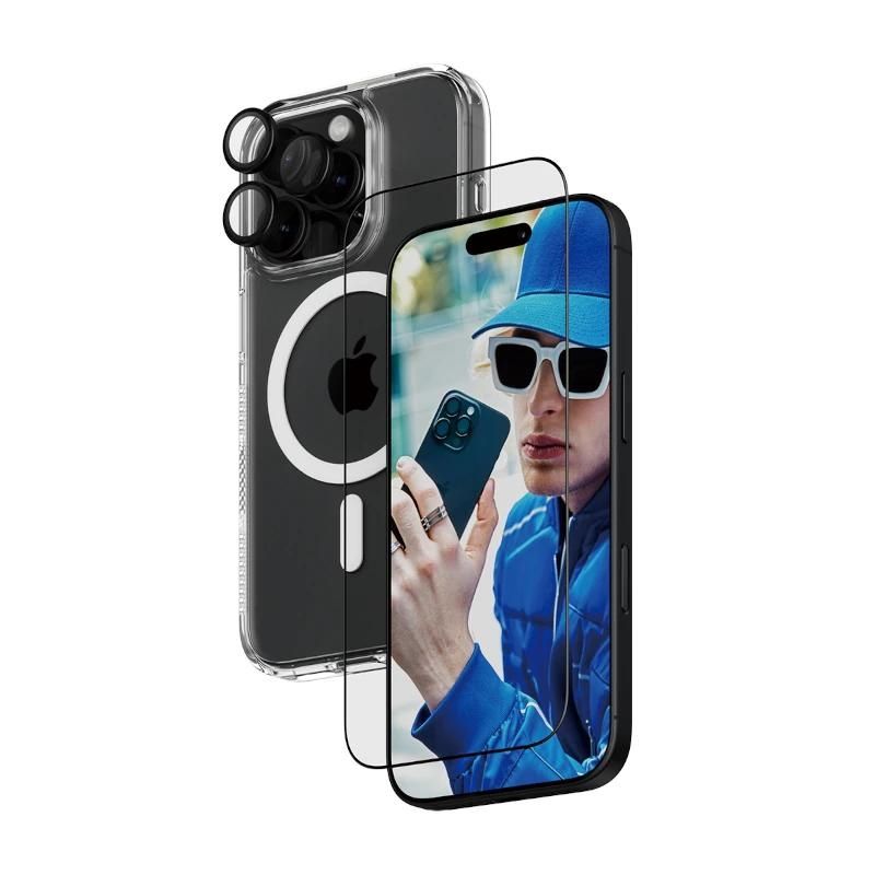 Pack 3 en 1 PanzerGlass pour iPhone 16 Pro