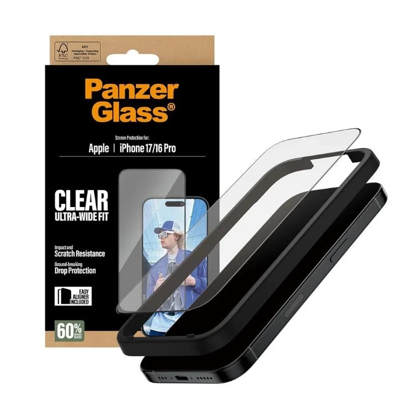 Protection d'écran PanzerGlass PG30687 pour iPhone 16 Pro et 17