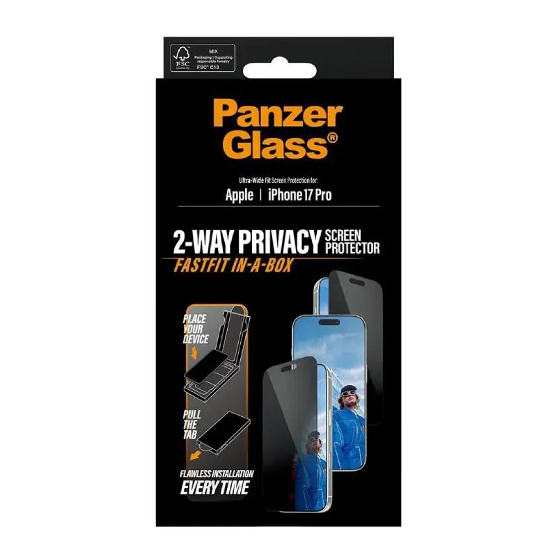 Protecteur d'écran PanzerGlass Privacy iPhone 17 Pro