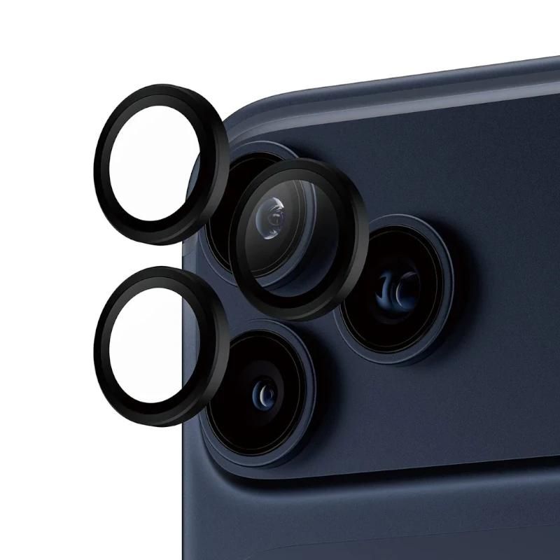 Protecteur de caméra PanzerGlass PG43455 iPhone 16-17 Pro/Max Noir