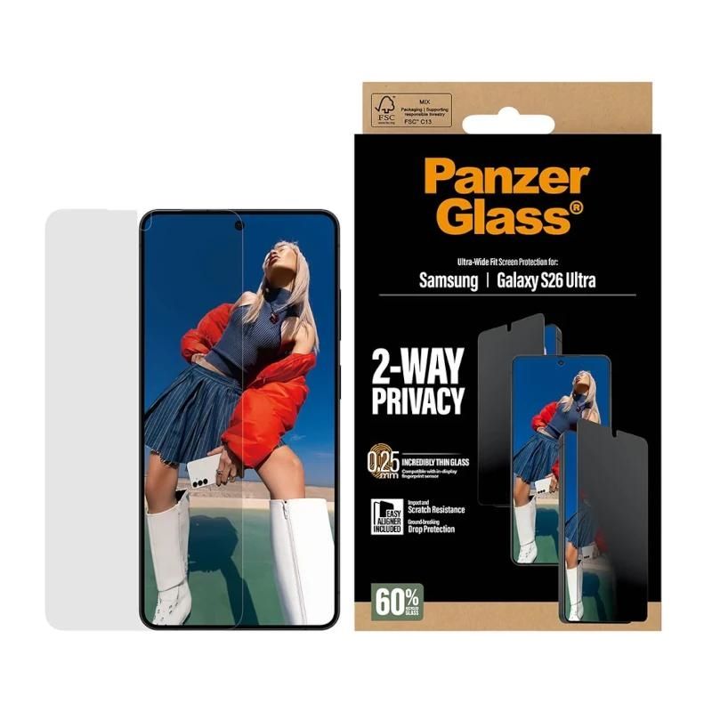 Protecteur d'écran PanzerGlass Privacy PG50721 pour Samsung S26 Ultra