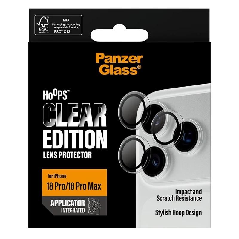 Phone case or protector PanzerGlass Camera Prot. iPhone 18Pro-18ProMax Tra