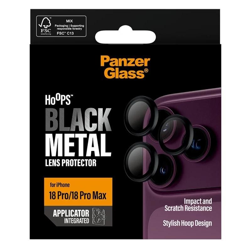 Coque ou protection pour téléphone PanzerGlass Camera Prot. iPhone 18Pro-18ProMax Bla