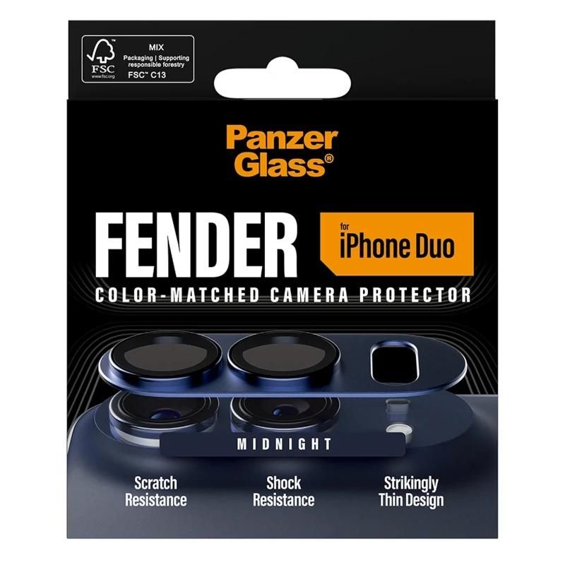 Coque ou protection pour téléphone PanzerGlass Fender Camera Prot iPhone Duo Midnigh