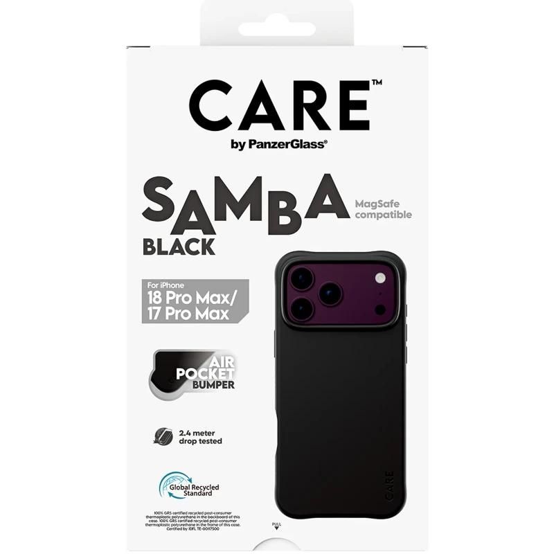 Phone case or protector PanzerGlass Care Samba Case Black iP MagSafe 18ProMax 17ProMax