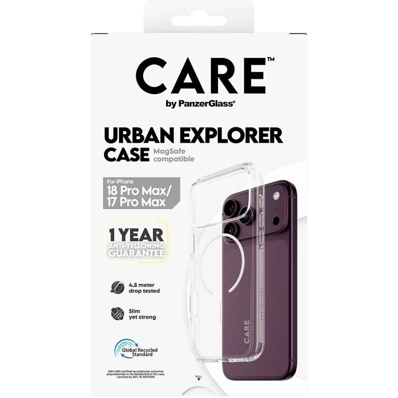 Phone case or protector PanzerGlass Care Urban Case Trasparent MagSafe iP 18PMx 17PMx