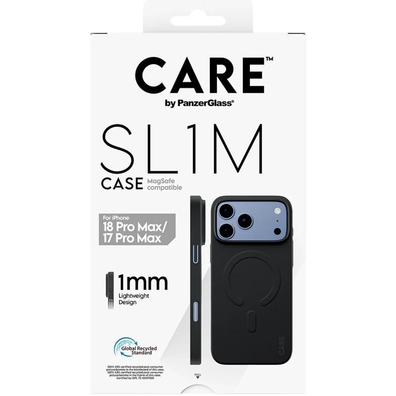 Phone case or protector PanzerGlass Care SL1M Case Black MagSafe iP 18ProMax 17ProMax