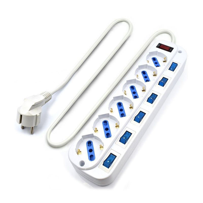 Regleta 6 tomas Ewent EW3932 con interruptores individuales 1,5 m
