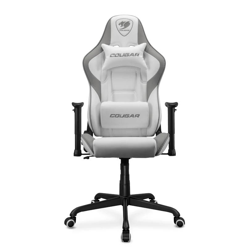 Cougar Armor Elite White gaming chair, reclines 160º