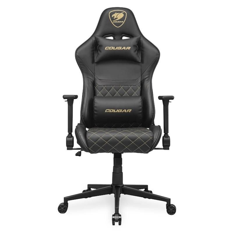 Cadira gaming Cougar Armor One V2 Gold, respatller alt i reclinable 155º