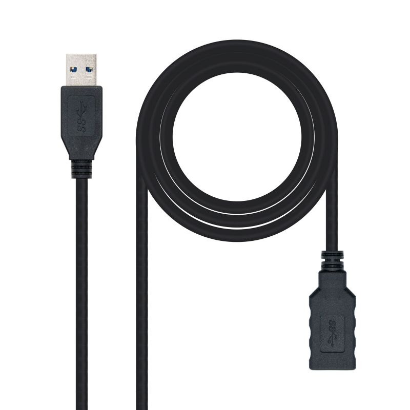 Nanocable USB 3.0 Type A Male to Female Cable 2 m Black