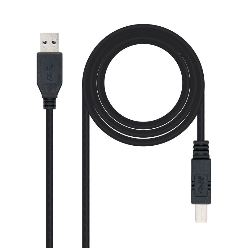 Nanocable USB 3.0 cable 10.01.0802-BK A male to B male 2 m black