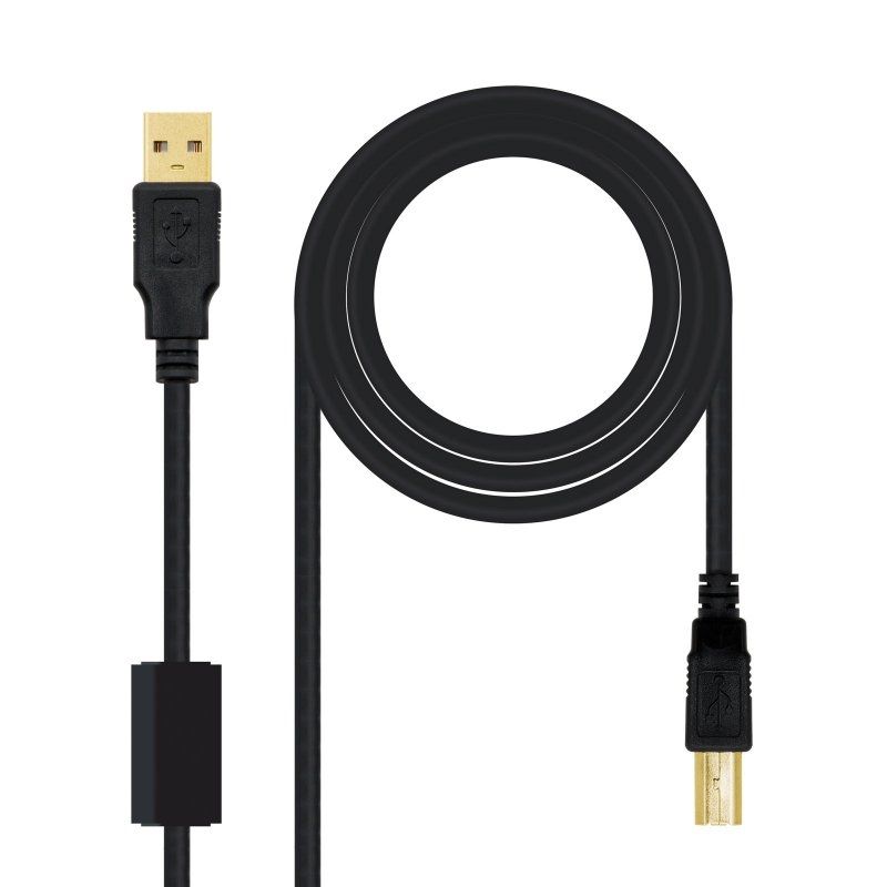 Nanocable Cable USB 2.0 Impresora Ferrita 3.0 M