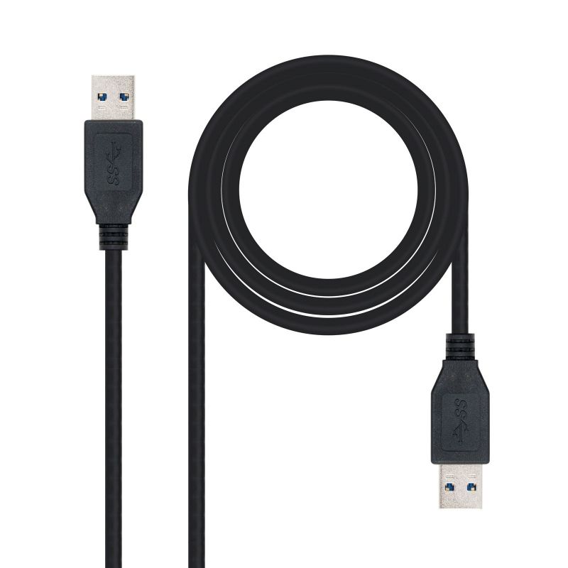 Nanocable USB 3.0 cable 10.01.1001-BK type A male-male 1 m black