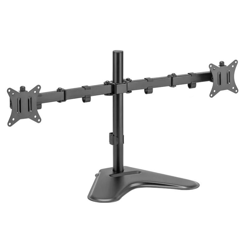 Suport de sobretaula iggual SSM02 per a 2 monitors 13"-32" negre