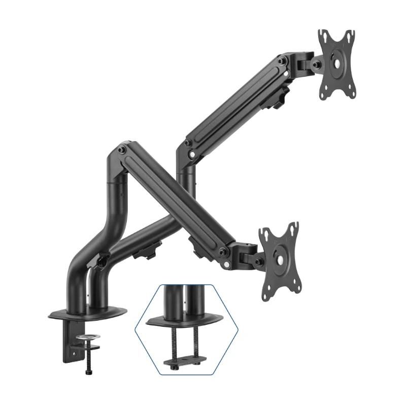 Support pour écran iggual SPMP02 Soporte pinza 2 monitores 17"-32"pro