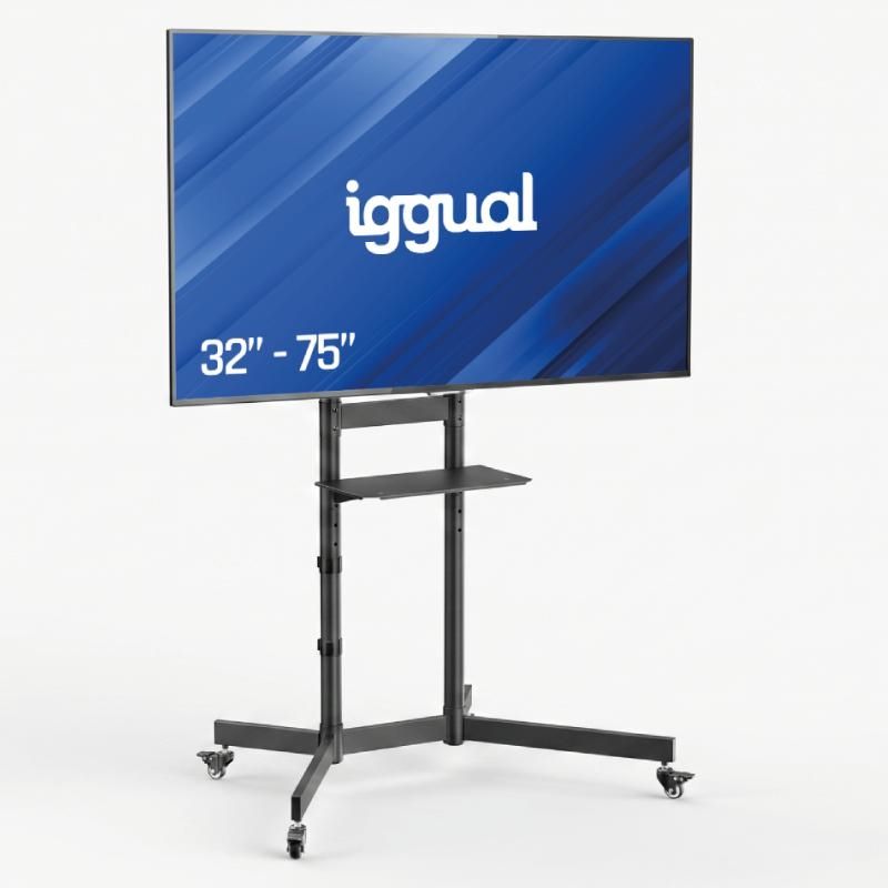 Suport per a pantalla iggual SRTV75 Soporte TV suelo ruedas 32"-75" 70kg