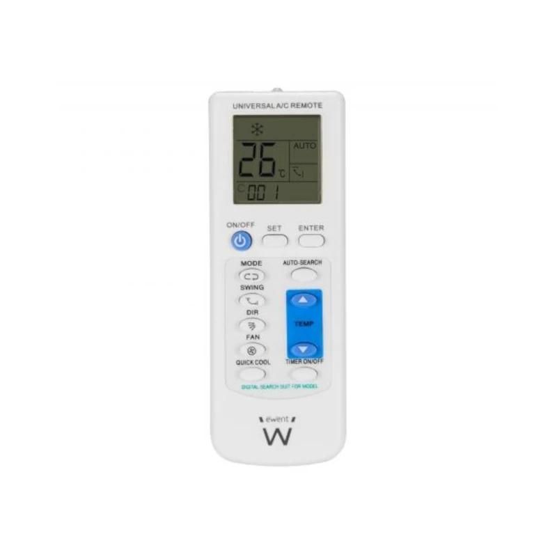 Mando de aire acondicionado Ewent EW1579 con 2 pilas AAA