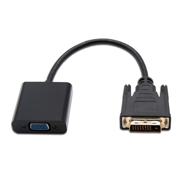 Nanocable DVI 24+1 Male to VGA HDB15 Adapter 10 cm Black