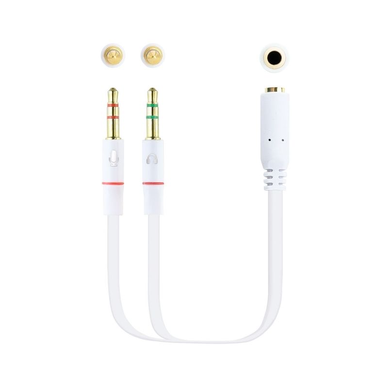 Câble audio ou vidéo NANOCABLE Audio Jack 3.5/H 2xJack 3.5/M 20cm