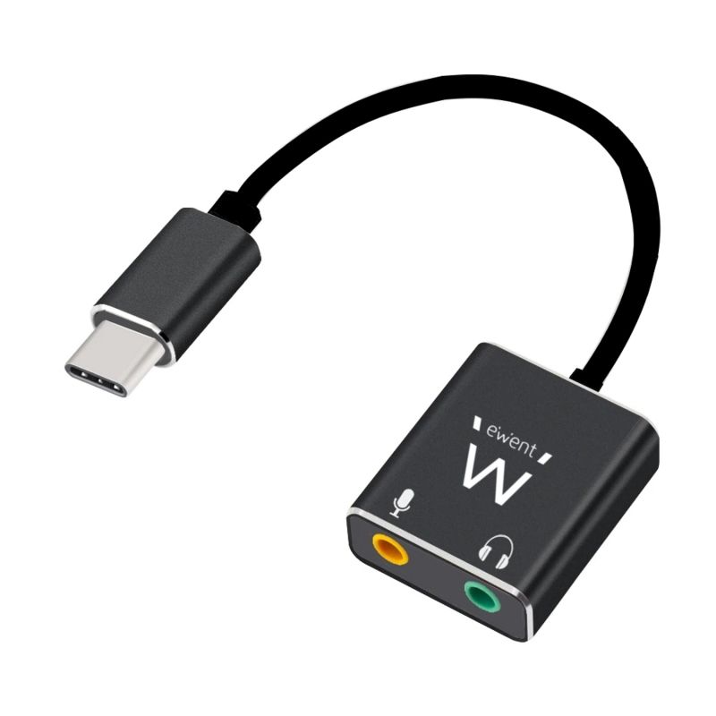 Cable d'imatge o so Ewent adaptador de audio USB tipo C/ Jack