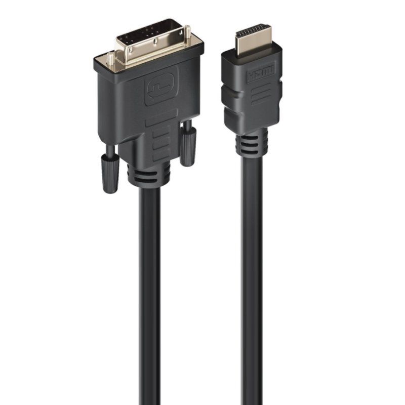 Cable d'imatge o so Ewent HDMI A DVI-D macho 2,0 metros