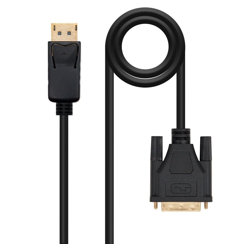 Cable d'imatge o so NANOCABLE Conversor DP a DVI 1 M negre