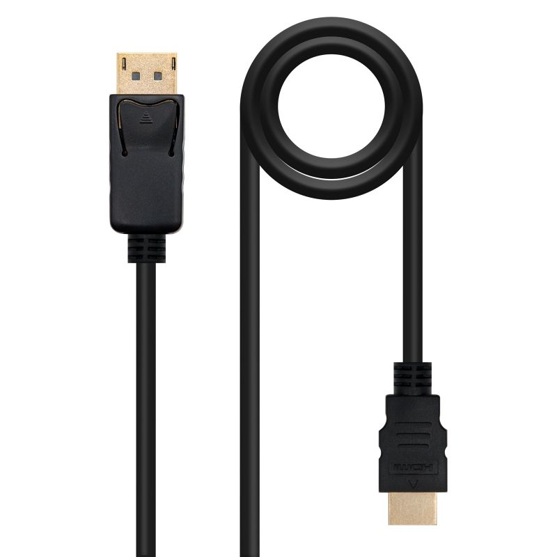 Câble audio ou vidéo NANOCABLE Conversor DP a HDMI 1 M noir