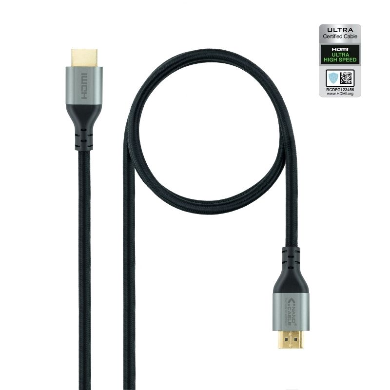 Câble audio ou vidéo NANOCABLE HDMI 2.1 CERTIFICADO ULTRA HS 1 M
