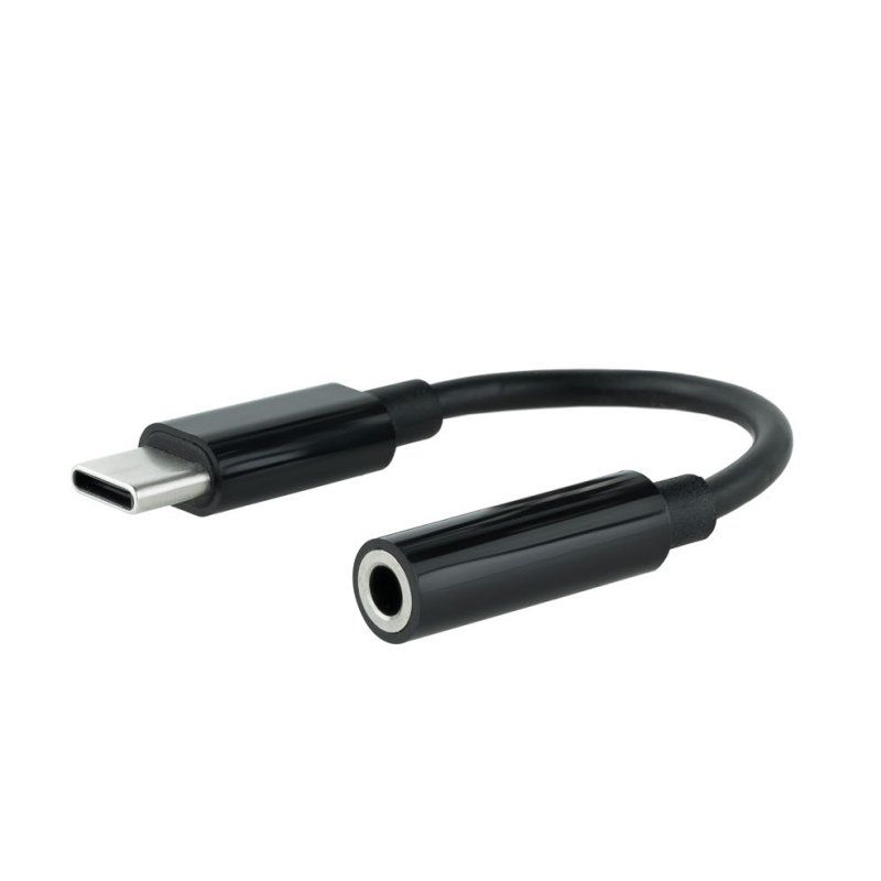 Câble audio ou vidéo NANOCABLE Audio USB-C/M a Jack/H, noir