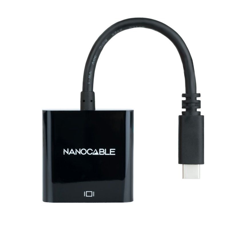 Nanocable USB-C to VGA Adapter 10.16.4101-BK 10cm black
