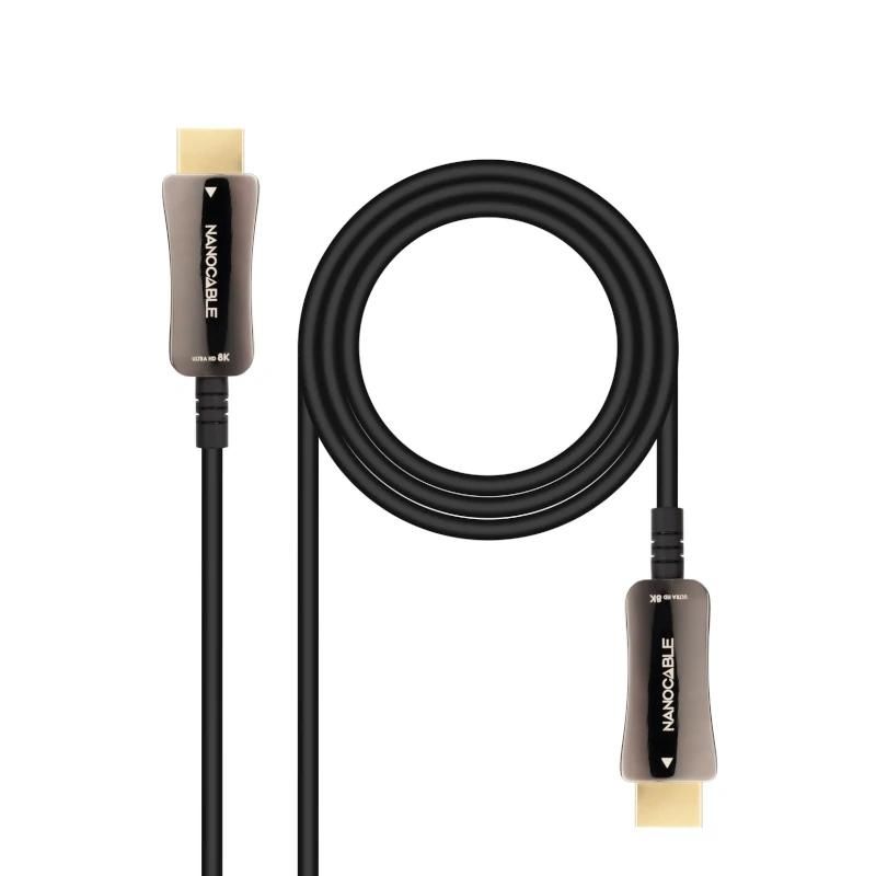 Cable de imagen o sonido NANOCABLE HDMI v2.1 AOC 8K@60HZ 15 m