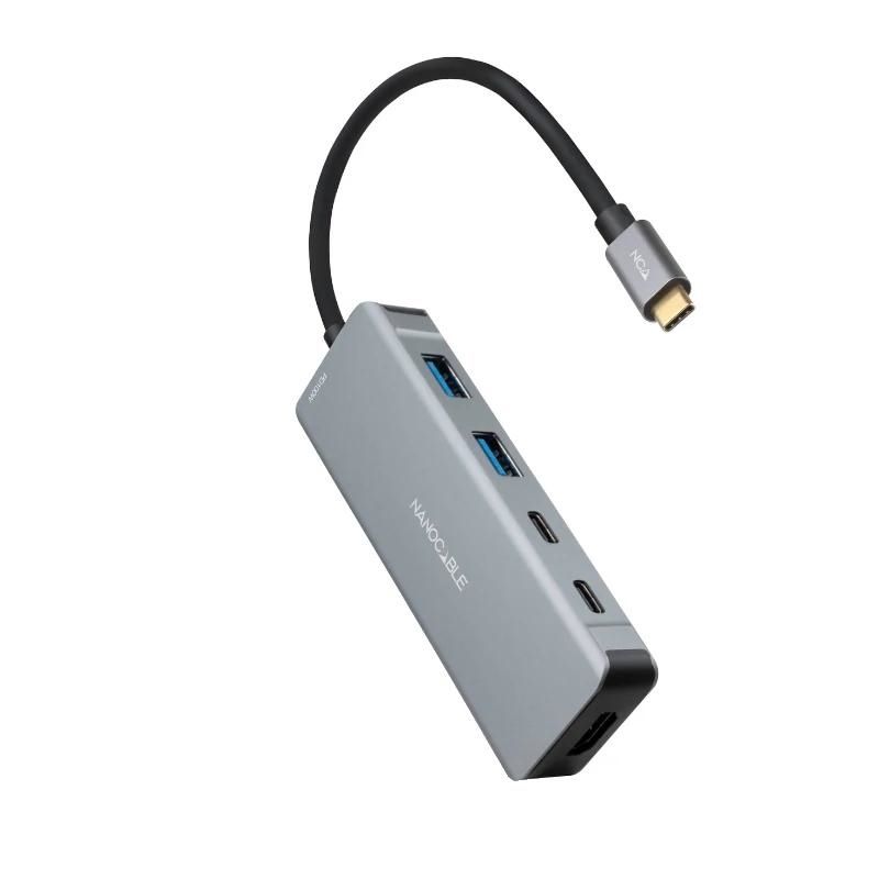 Cable d'imatge o so NANOCABLE Hub USB-C 2xUSB-A+2xUSB-C+HDMI+USB-C PD