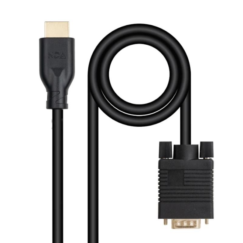 VGA to HDMI male-to-male converter cable Nanocable 10.15.4602 1.8 m black