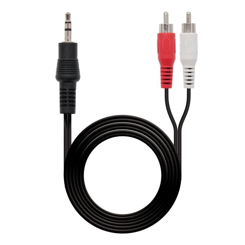 Cable d'imatge o so NANOCABLE Audio Estereo 3.5/M-2xRCA/M, 10 m