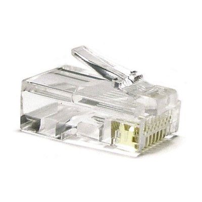 Connector RJ45 Nanocable Categoria 5 UTP, 100 unitats, transparent