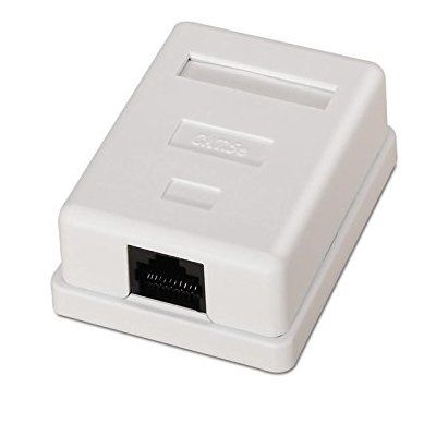 Surface mount box CAT.6 UTP 1 port Nanocable 10.21.1501 white