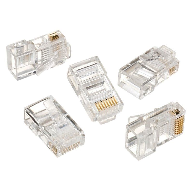 Câble, connecteur ou outil réseau GEMBIRD Conector RJ45 Cat.5 UTP Sólidos (100 uds.)